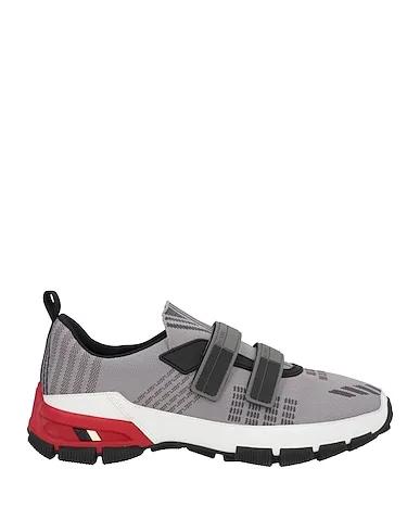 Grey Leather Sneakers