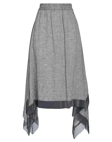 Grey Organza Midi skirt