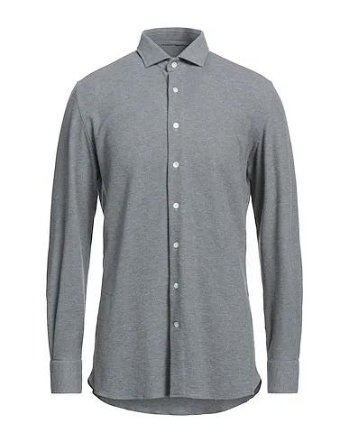 Grey Piqué Solid color shirt