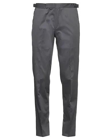 Grey Plain weave Casual pants