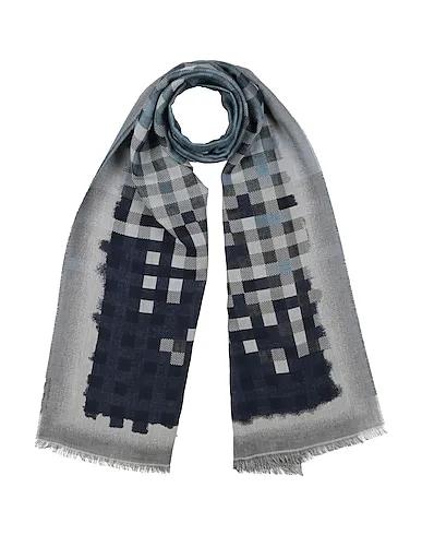 Grey Plain weave Scarves and foulards