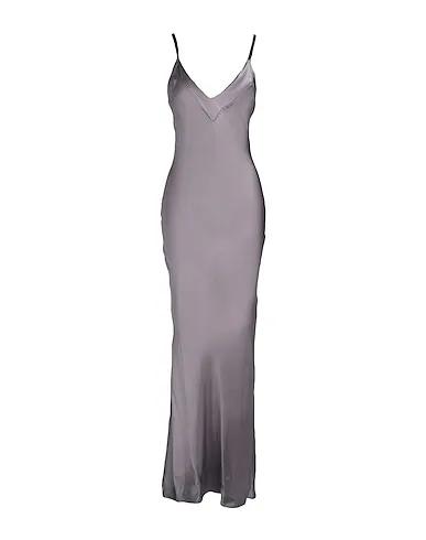 Grey Satin Long dress