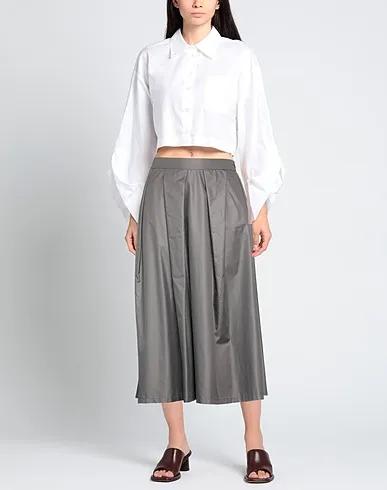 Grey Satin Maxi Skirts