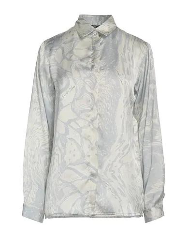 Grey Satin Patterned shirts & blouses