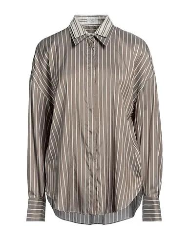 Grey Satin Silk shirts & blouses