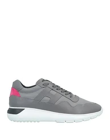 Grey Satin Sneakers
