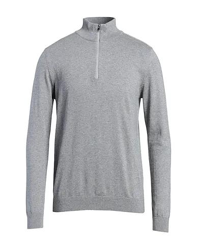 Grey Sweater with zip SLHBERG HALF ZIP CARDIGAN B NOOS