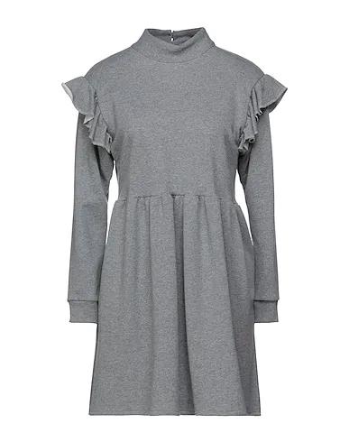 Grey Sweatshirt Short dress