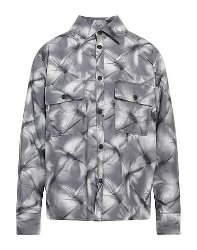 Grey Techno fabric Patterned shirt