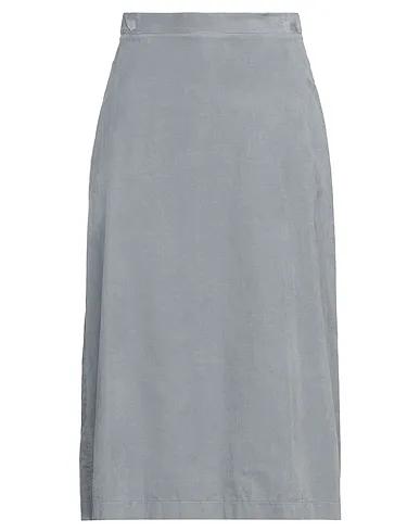 Grey Velvet Midi skirt