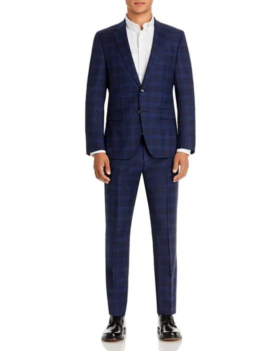 H-HUGE Plaid Slim Fit Suit 