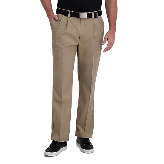 Haggar Men's Cool Right Performance Flex Solid Classic Fit Flat Front Pant - Reg. and Big & Tall Sizes