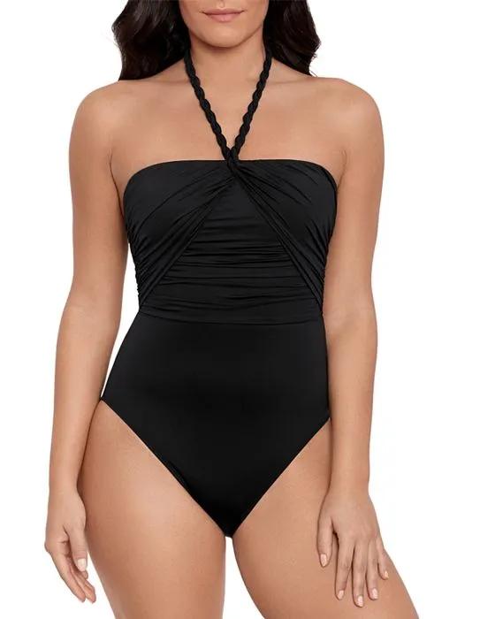 Halter Neck One Piece Swimsuit