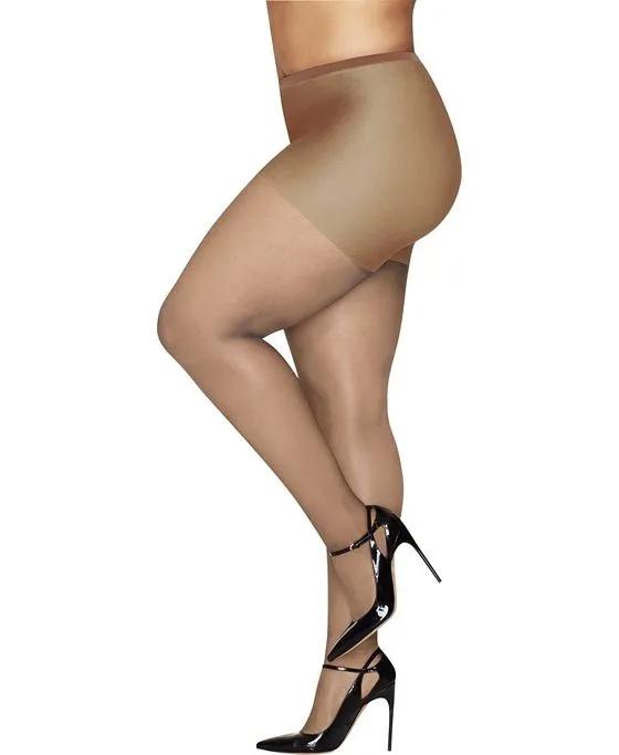 Hanes Curves Plus Size Ultra Sheer Control Top Pantyhose