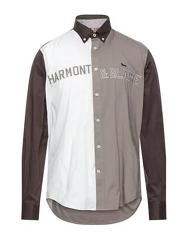 HARMONT&BLAINE | Dove grey Men‘s Patterned Shirt