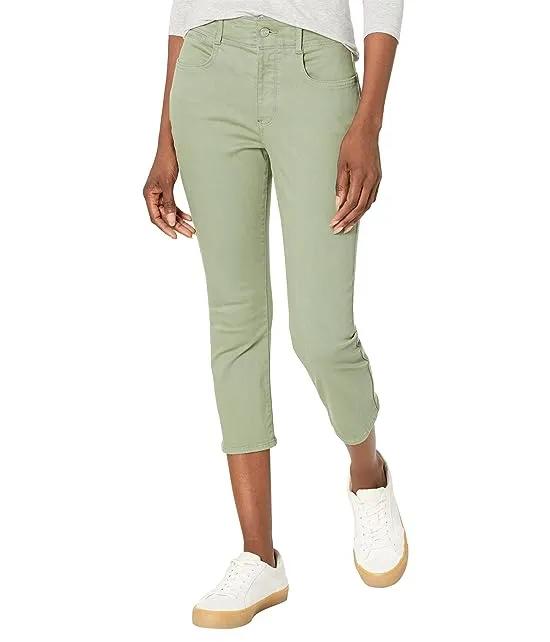 High-Rise Ami Skinny Capris Hollywood Waistband in English Ivy
