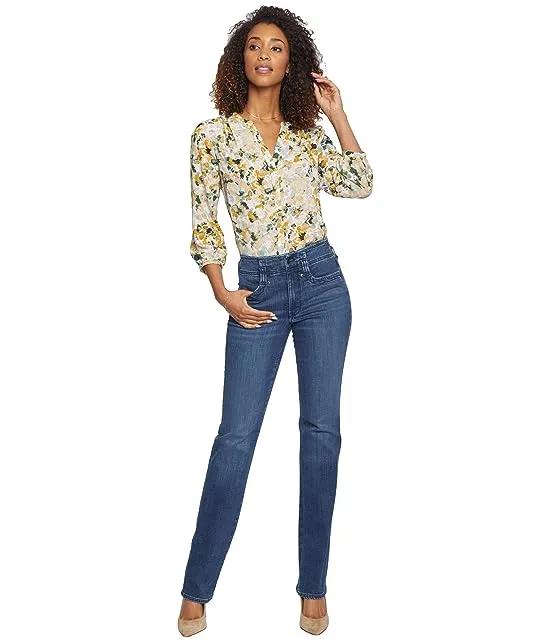 High-Rise Marilyn Straight Jeans in Saybrook