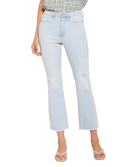 High Rise Slim Bootcut Ankle Jeans in Brightside