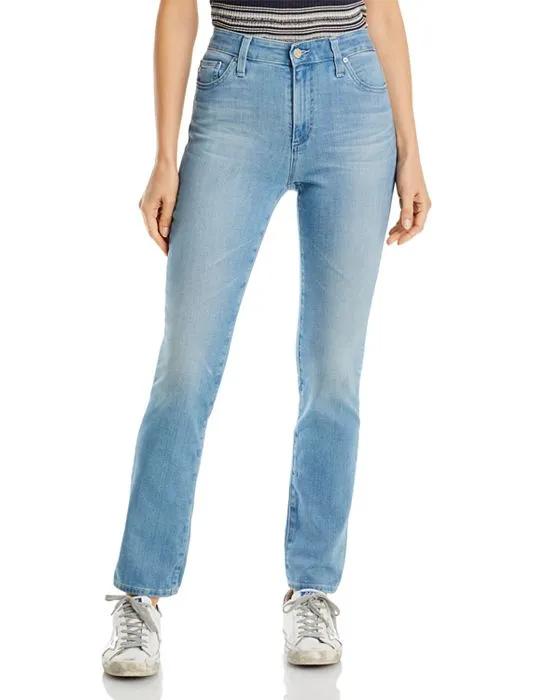 High Rise Straight Leg Jeans in Meadowland