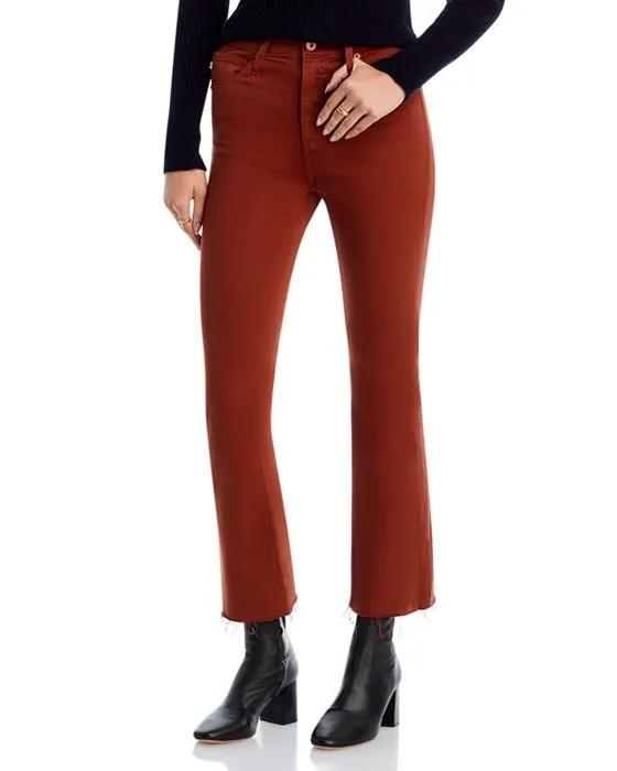 High Rise Straight Leg Jeans in Spiced Maple