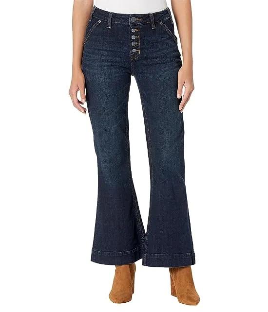 High-Rise Trouser Jeans in Dark Wash W8H1663