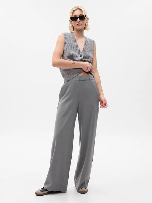 High Rise Wide-Leg Trousers