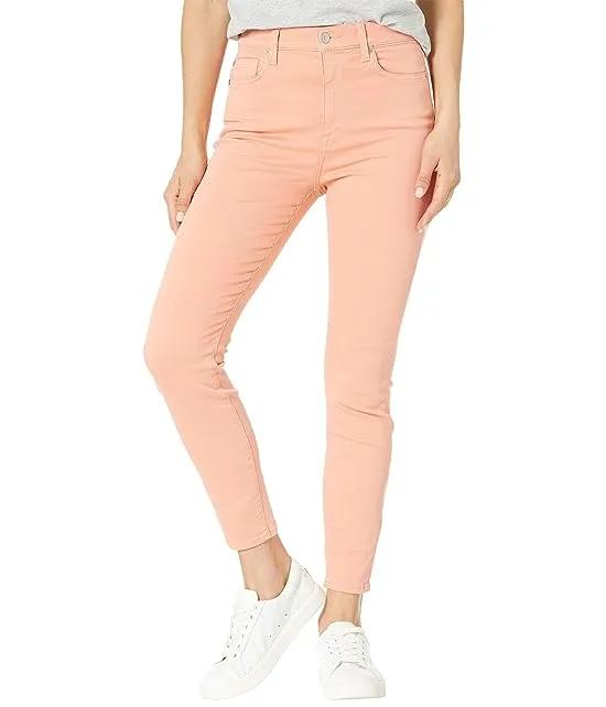 High-Waist Ankle Skinny in Rose