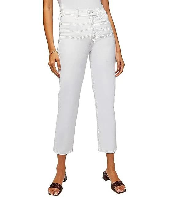 High-Waist Cropped Straight in Clean White