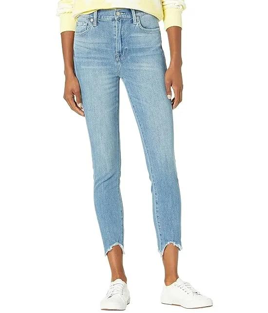 High-Waisted Ankle Skinny in Langley Wave