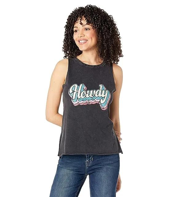 Howdy Graphic Muscle Tank 49-3220