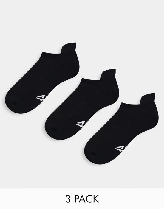 icon run sneaker socks with antibacterial finish 3 pack