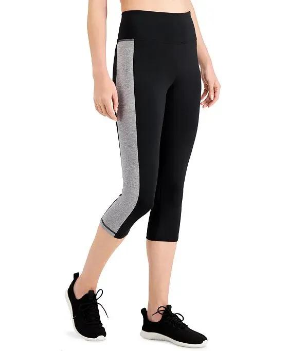 ID Ideology Women's Essentials Colorblocked Cropped Leggings, Created for Macy's