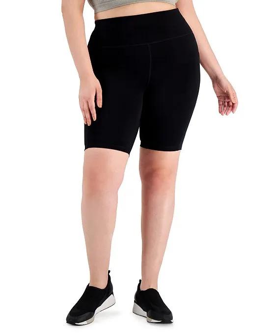 Ideology Plus Size Bike Shorts, Created for Macy's
