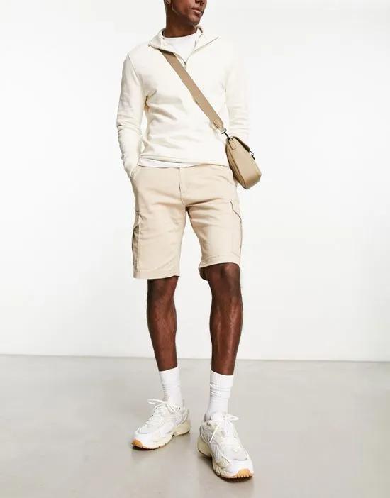 Intelligence cargo shorts in beige