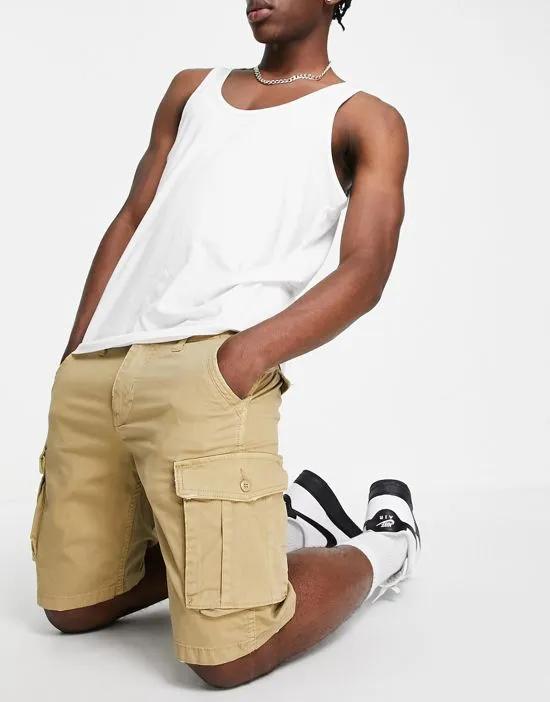 Intelligence cargo shorts in beige