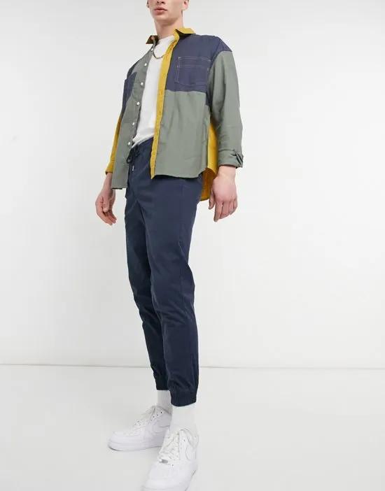 Intelligence cuffed pants in navy