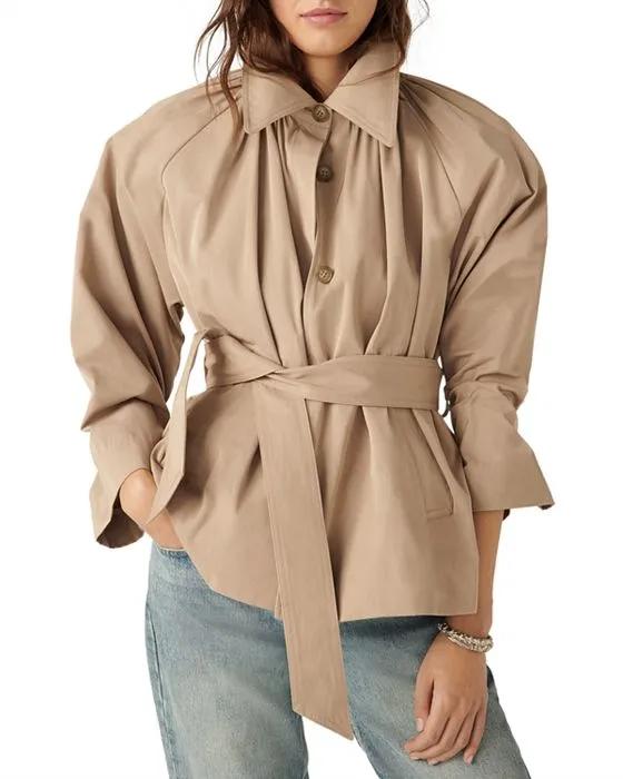 Isma Cropped Trench Coat