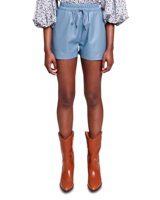 Issma Faux Leather Shorts