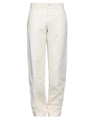 Ivory Canvas Casual pants