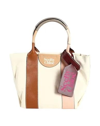 Ivory Canvas Handbag