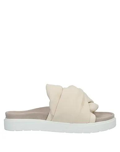 Ivory Canvas Sandals