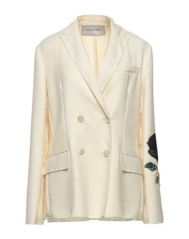 Ivory Cotton twill Blazer