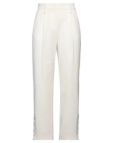 Ivory Cotton twill Casual pants