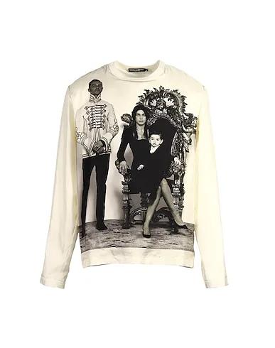 Ivory Cotton twill T-shirt