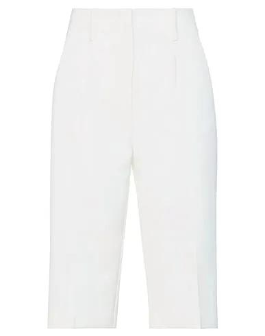 Ivory Crêpe Cropped pants & culottes