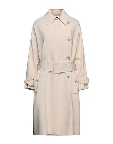 Ivory Crêpe Double breasted pea coat