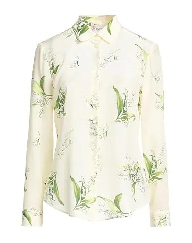 Ivory Crêpe Floral shirts & blouses