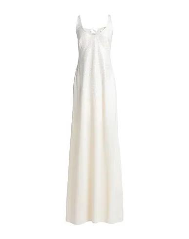 Ivory Crêpe Long dress