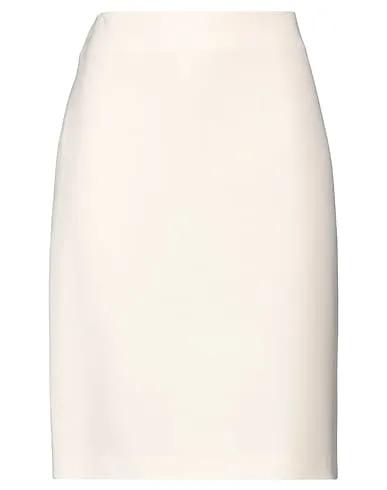 Ivory Crêpe Midi skirt
