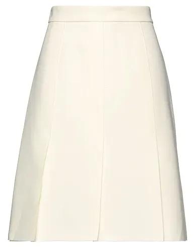 Ivory Crêpe Midi skirt